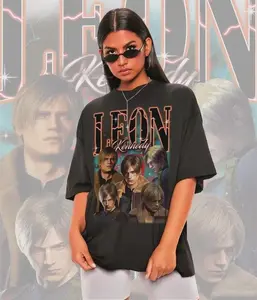 [Sale off up to 50%] Unisex Leon Kennedy Graphic Tee - Vintage Style Sweatshirt Hoodie