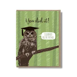 Owl Graduation Card