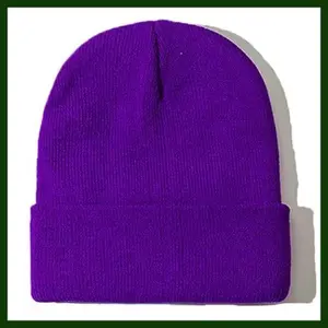 ZOORON Unisex Winter Beanie – Soft & Warm Cuffed Skull Knit Hat for Women & Men, Black & Light Gray Fisherman Style