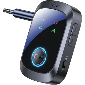 Airplane bluetooth adapter for 2 airpods headphones or bt devices bluetooth transmitter for tv dual link low latency wireless aux adapter receiver for speakerscar stereo transmitter receiver