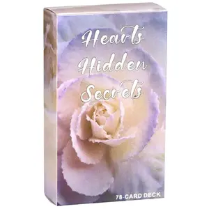 Heart Hidden Secret Oracle Card, Tarot Card Decks, Card Set, 78pcs/box Spiritual Inspiration Tool Card, Family Party Entertainment Game Card, Birthday Gift, Holiday Gift