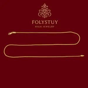 [1.8mm, 22.3inches Fox Tail Necklace]【FOLYSTUY (Y136)】Fox Tail Necklace for Men and Women Unisex with Lobster Clasp