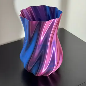 Poison Purple Twist Vase- Art Decor for Plants and More!