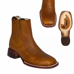 El Canelo Botin "El Paso" Caisson Tan Square Toe