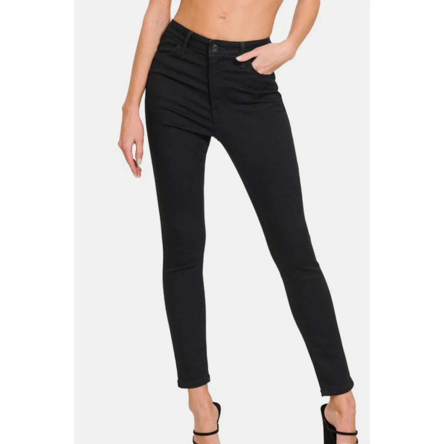 Zenana High Rise Skinny Jeans with Pockets