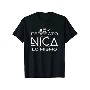 Men's 180g Pure Cotton Graphic T-Shirt - Round Neck, Short Sleeve, Casual, Single-Sided Soybean Print, Soy Perfecto Nica Nicaragua Design, Machine Washable, All-Season Fit