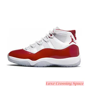11White leather + Cherry red patent + Icy outsole. These highs are pure fireSneakers