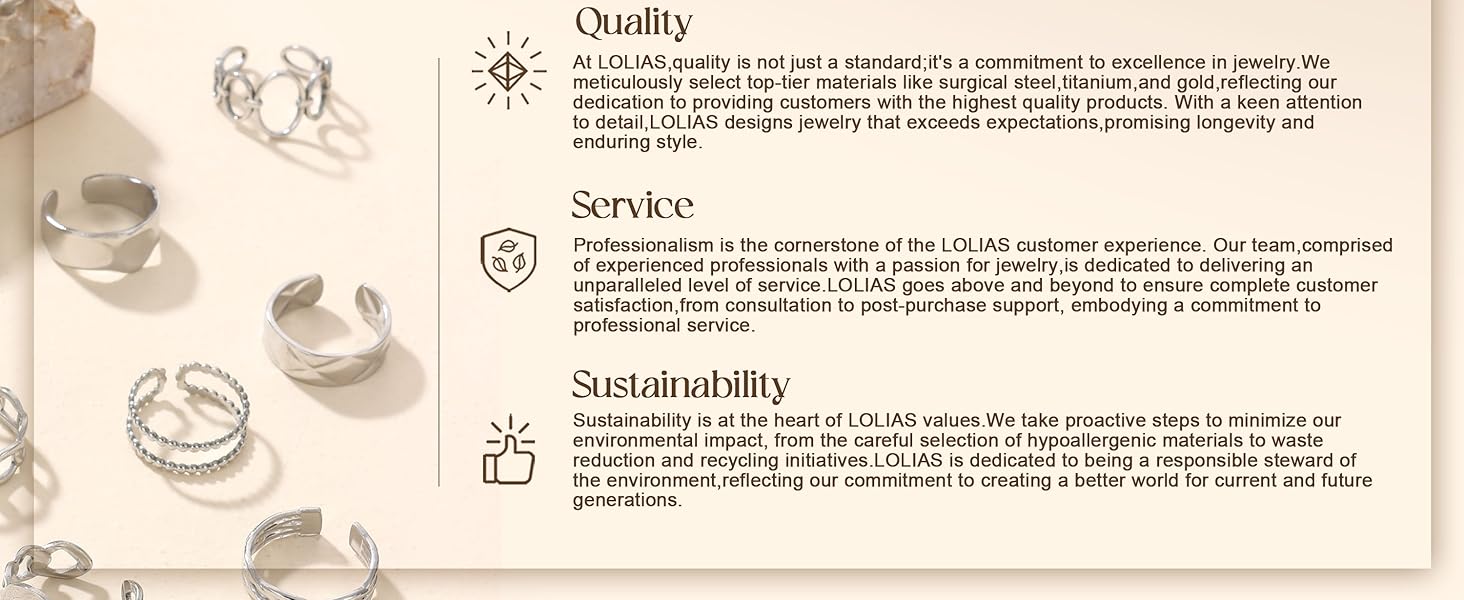 LOLIAS 16Pcs Stackable Stainless Steel Rings for Women Chunky Silver Rings Non Tarnish Ring Open Adjustable Thumb Finger Statement Ring Set Accessories Gifts for Women Girlfriend