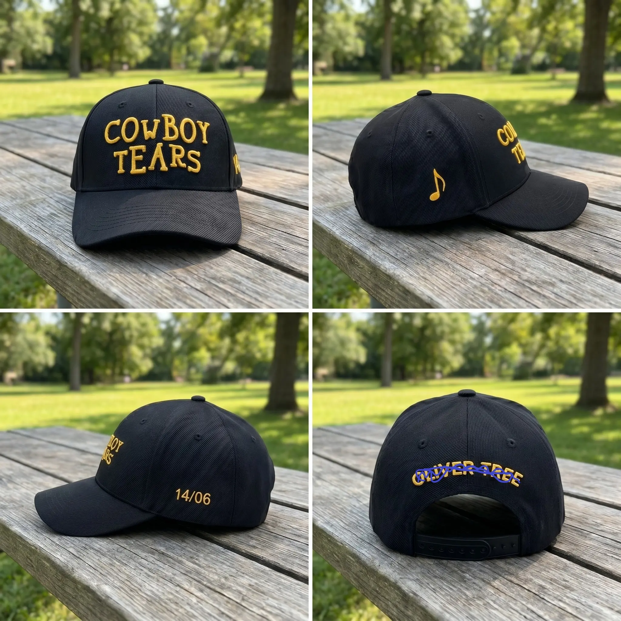 Unisex Cowboy Style Embroidered Snapback Hat - Adjustable Baseball Cap with Custom Date Side Embroidery, Fan Memorial Keepsake, Music Lover Concert Inspired Gift, Streetwear Accessory