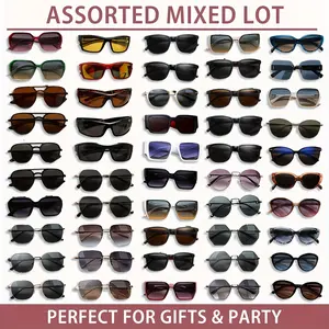 5/10/15 pcs random-style sunglasses, men’s and women’s fashion bulk sunglasses, random colors and patterns, suitable for outdoor travel, parties, weddings, group activities, and employee activities