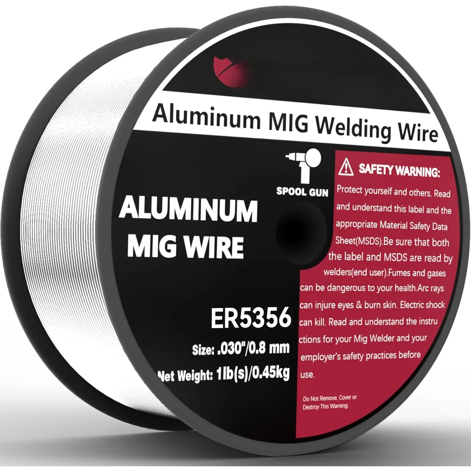 Magnesium Aluminum Welding Wire ER5356 .030" MIG Welding Wire, 1 Pound Spool