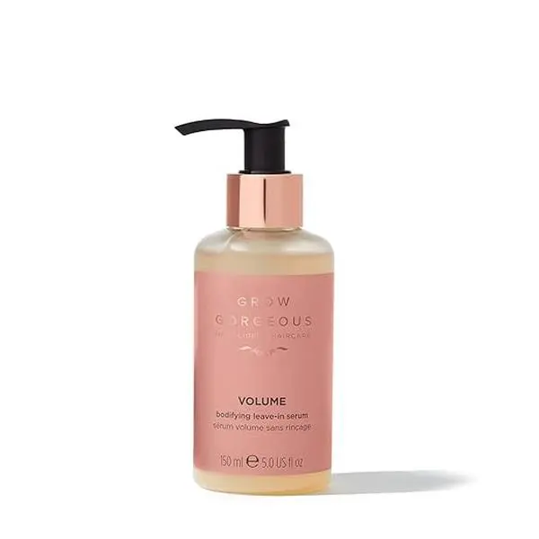 Grow Gorgeous Volume Bodifying Leave-in Serum 150ml - Lightweight with Hyaluronic Acid for Thin, Flat Hair - Vegan Haircare Comfort