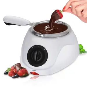 Chocolate Melting Warming Fondue Pot - 25w Melter 8.8 Oz Capacity Keep Warm Dipping Function & Removable For  Butter Cheese Parties Dessert