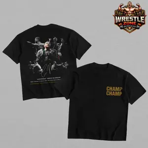 Conor The Notorious McGregor Double Champion Signature Heavy Cotton T-shirt UFC Pound For Pound Shirt MMA Fan Apparel Pump Cover Direct-to-garment Printing Menswear Soft Casual Unisex Graphic Tee Vintage Streetwear