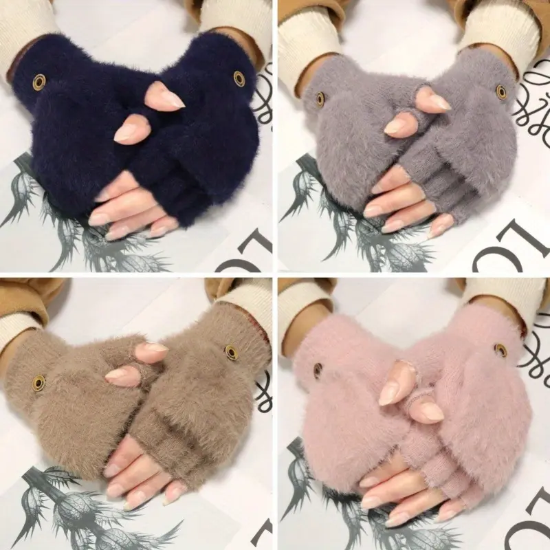 Women's Thermal Gloves - Extreme Cold Protection (-10 °   C/14 °   F), Soft Plush Lining with Elastic Wrist, Elegant Black Design, Suitable for Skiing, Skating, Commuting - Hand Wash Only, Comfortable for Outdoor Activities, Fashionable Fit