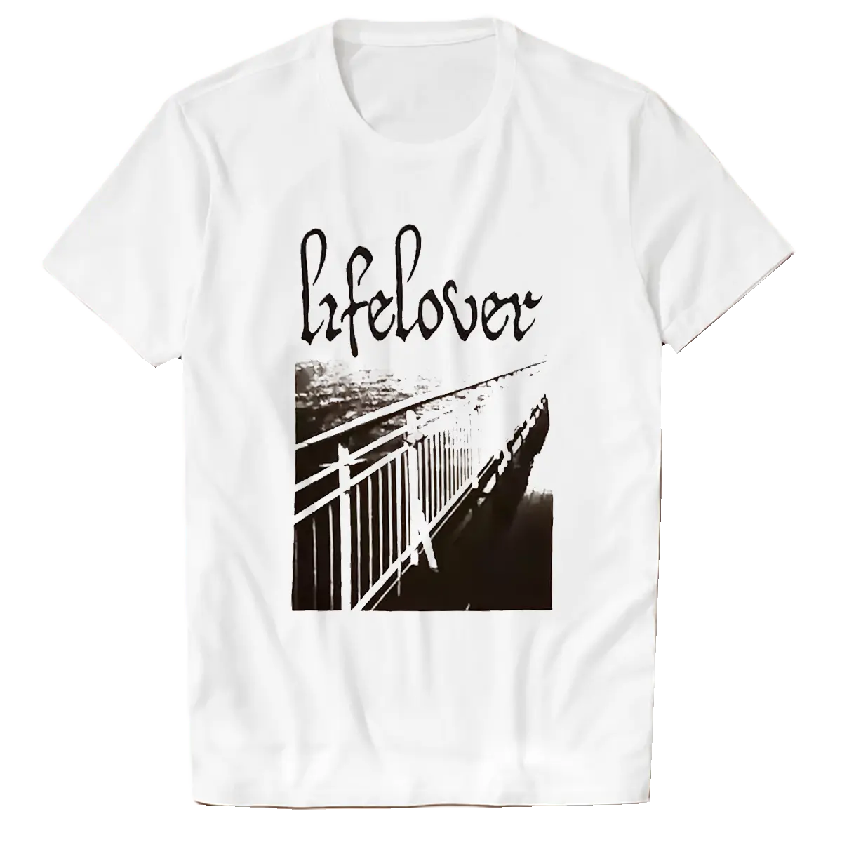 Vtg Lifelover Band White Sweatshirt, Gift For Fan, Casual Cotton Fabric Menswear T-Shirt