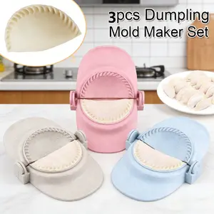 3 sets of online red packet dumplings divine ware Food grade materials Three sizes can be easily selected to make lace dumplings, Chinese/Western Dim sum production (Potsticker, Empanada, etc.)