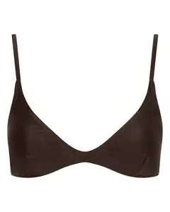 Lucy Scoop Bikini Top - Chocolate