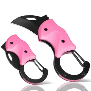 Pink Keychain Knife Gifts for Mom Mothers day, Cute Box Cutter Small Pocket Knife Gadgets, EDC Knives Tool with 1.34 inch Sharp Blade for Everyday Carry, Womens Stocking Stuffers Gifts for Her