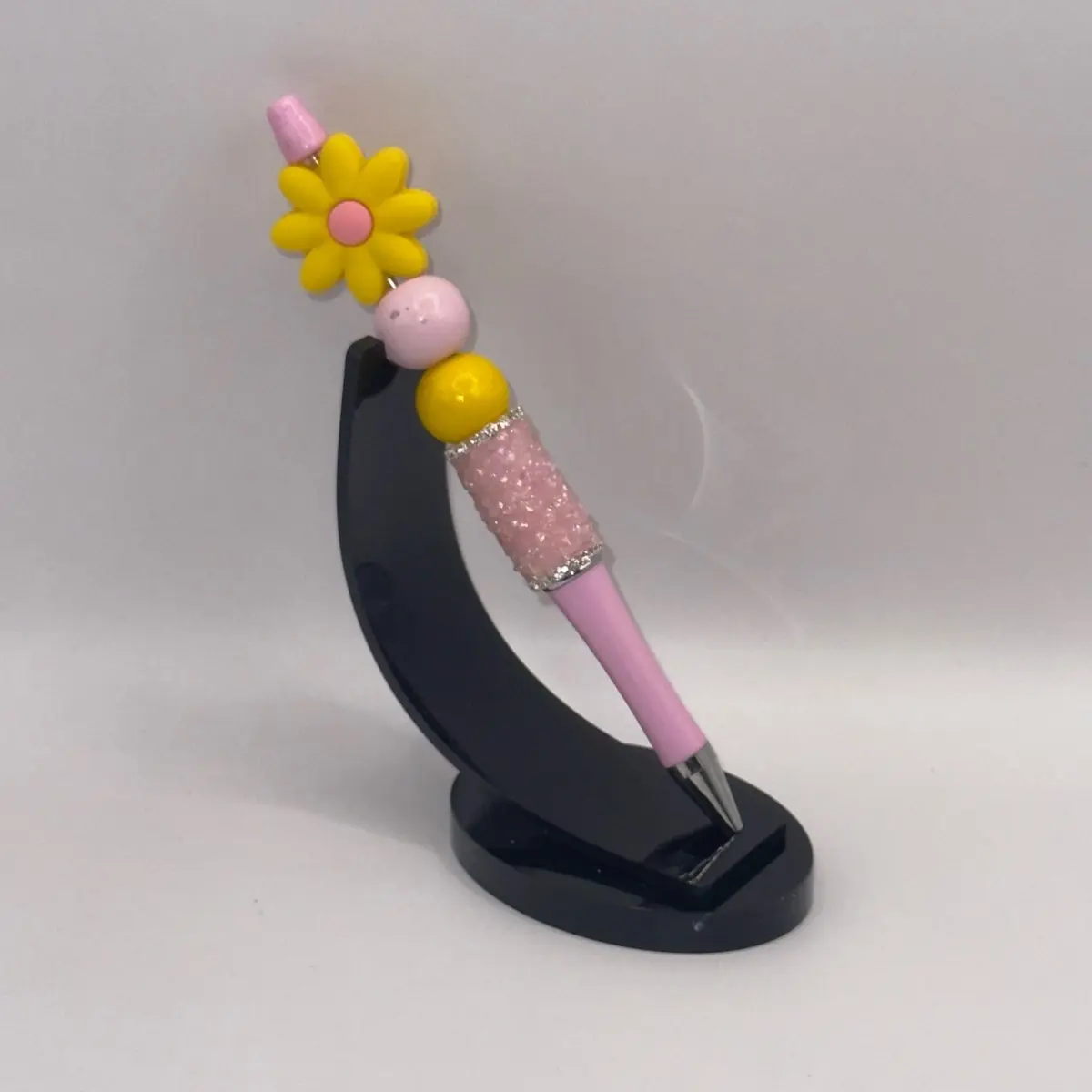 Flower Theme Textured Beaded Pen for Sensory Stimulation and Focus - Great Writing Tool for Christmas Gifts