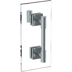 Watermark 71-0.1A-SDP-LLO6 Lily 24” Shower Door Pull With Knob/ Glass Mount Towel Bar With Hook