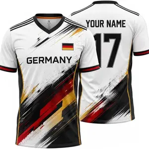 [Custom Name & Number] Germany Soccer Jersey Custom Name Number, Personalized Germany Football Fan Jersey for Men & Women, Game Day