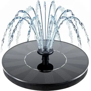 Solar Bird Bath Fountain – 4W Floating Pump, 6 Nozzles, Outdoor Garden Water Feature