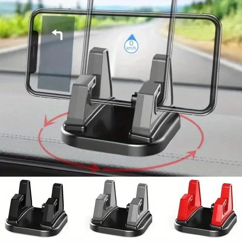 NEW Car Phone Holder Stick To Dashboard Car Mount Dashboard Silicone Bracket Phone Stand Car Dashboard GPS Stable Phone Supports High Quality Cell Phone Mount Phone Holder For Car