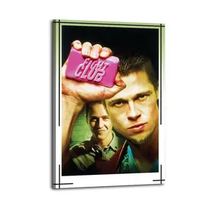 Fight Club Gift For Friend Poster Bed Room Living Room Decor Modern Aesthetic Modern Aesthetic Office Gym Art Posters For Dorm Wall Decor