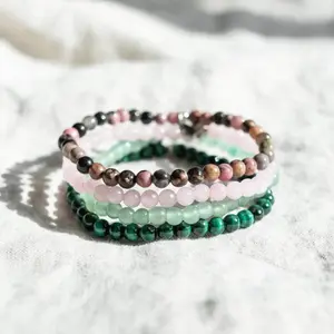 TINY RiTUALS Heart Chakra Semiprecious Stone Jewelry Pack