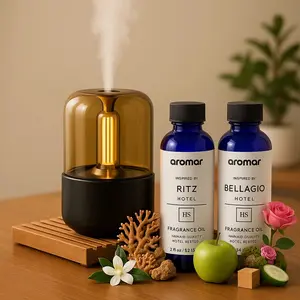 Candlelight Diffuser Gift Pack –  Includes Top 2 Luxury Hotel-Inspired Fragrance Oils