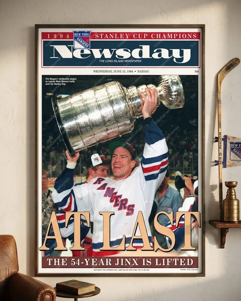 New York Rangers 1994 Stanley Cup Newsday Poster - NHL Wall Art