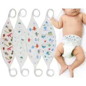 ToBeInStyle Babies' 4-Pack Comfortable Newborn Baby Belly Binder - Boy - One Size