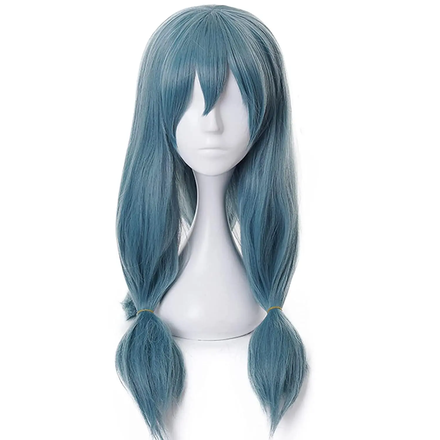 Women's Synthetic Straight Heat Resistant Lightweight Blue Short Patchface Anime Character Costume Wig - Breathable, Fade Resistant, Lightweight, Includes Matching Hat - Suitable for Halloween, Anime & Gaming Expo