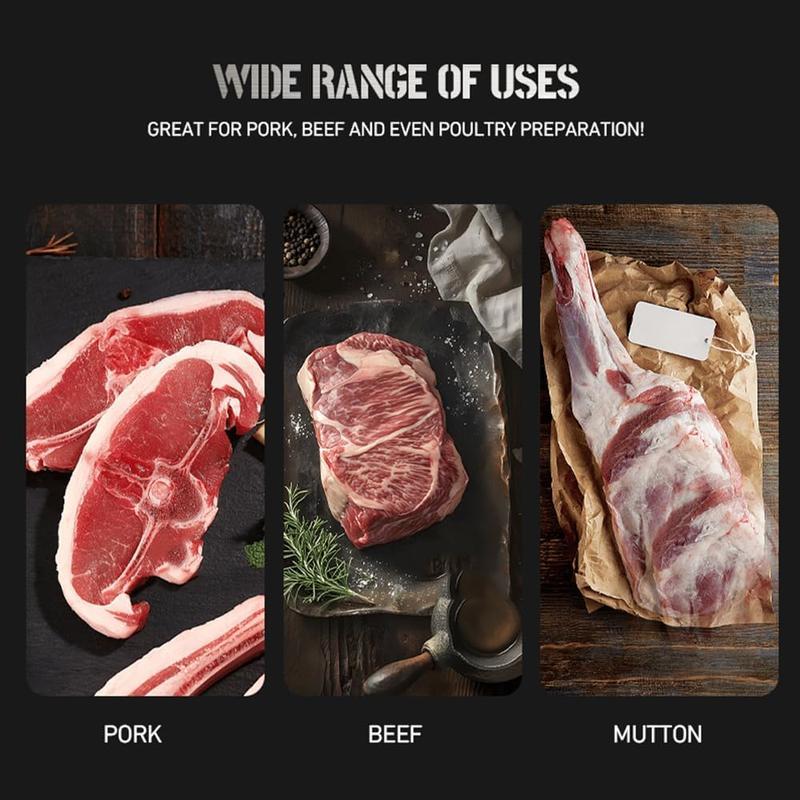 Rib Membrane Remover Stainless Steel Tool Kit, Ergonomic Handle for Easy Prep, Dishwasher Safe BBQ Accessory for Grilling and Cooking (1 Pack)