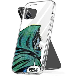 Phone Case Mf Shockproof Doom Accessories Cover TPU Transparent Compatible with iPhone SE 7 8 X XR 11 12 13 14 15 16 Plus Mini Pro Max Samsung Galaxy Note S9 S10 S20 S21 Ultra Plus Cellphone Protective