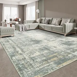 Large Area Rugs, Machine Washable Non-Slip Vintage Boho Soft Carpet, Abstract Foldable Rug for Living Room, Bedroom, Home Office Decor