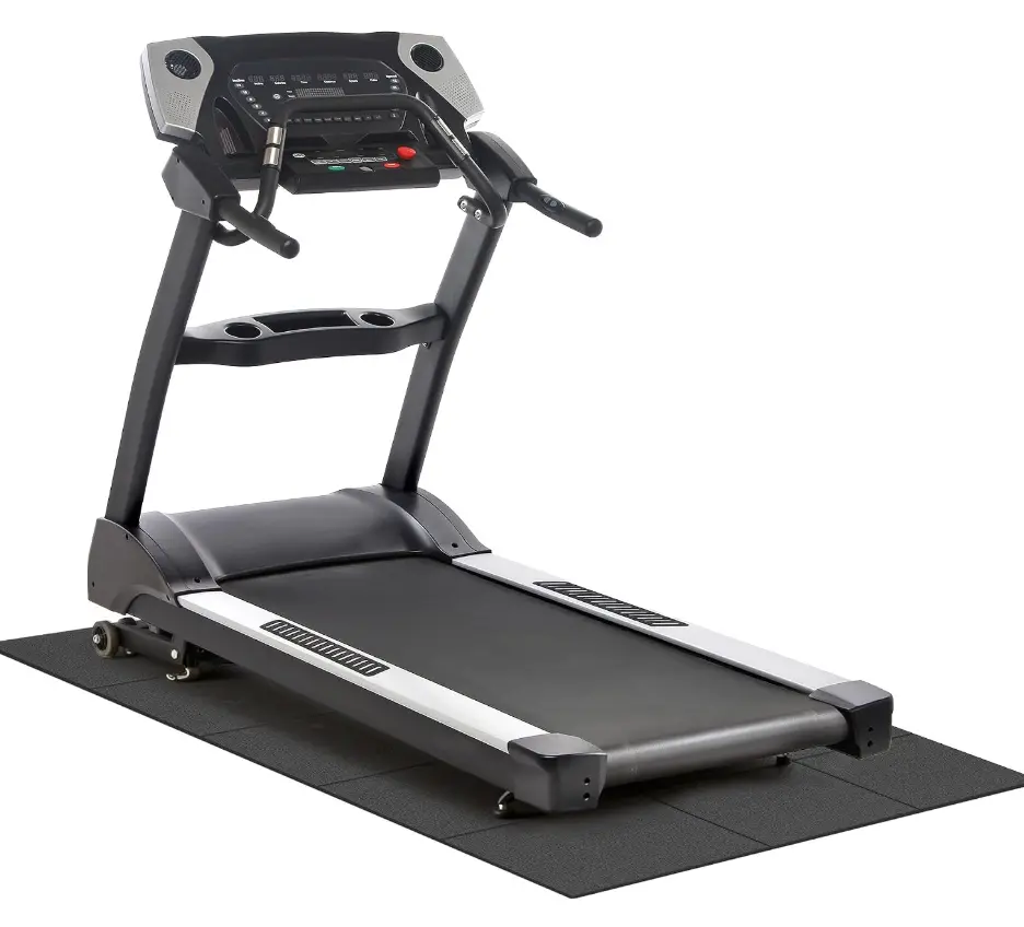 Stepwaver Treadmill Mat for Hardwood Floor Carpet, 79" × 39.4" | 4/5/6mm Thick Extra Large Non-slip Exercise Equipment Mat, Mat for Under Treadmill & Indoor Bike on Carpet,treadmill work out