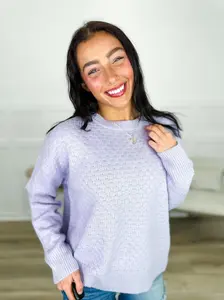Having Premonitions Knit Long Sleeve Avery Mae Sweater Top - Multiple Colors