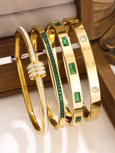 Women Jewelry Set, 18k Zirconia Bracelet, Luxury Layered Design, Perfect Gift for Birthday New Year Valentine's Day