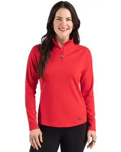 Cutter & Buck Prospect Recycled Featherlight Stretch Womens Quarter Zip