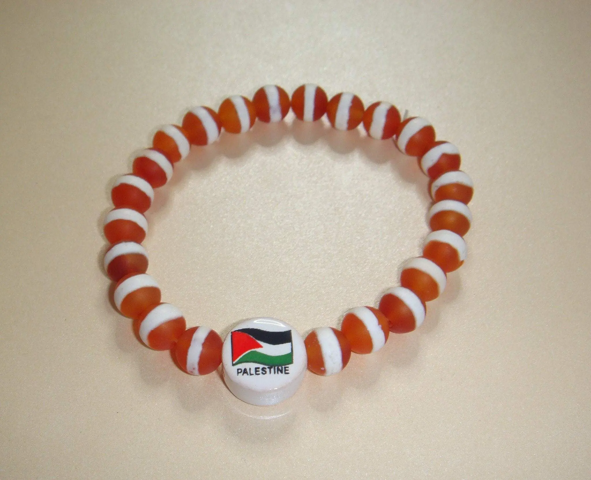 Palestine Tibetan Dzi Agate Crystal Beaded Bracelet