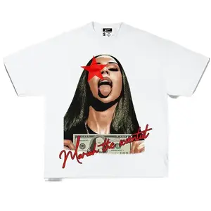 Mariahh The Scientistt  Star Red T-shirt, Music Graphic T-shirt Classic Cotton Fabric Tshirt Menswear Top Love Medium Streetwear Tropical Round Neck Oversize