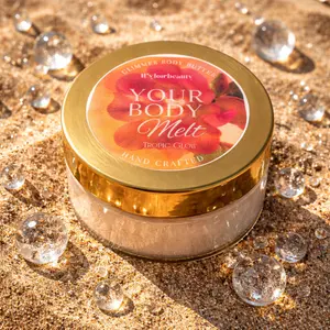 YOUR BODY MELT Glimmer Body Butter *Made with plum oil, mango and shea butter*  HAND-CRAFTED AND VEGAN