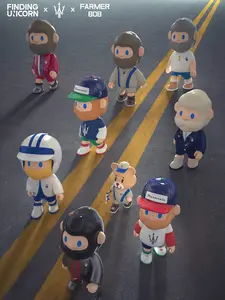 "[FINDING UNICORN] 【Live Unboxing】200%FAEMERBOB x Maserati Glory Racer Series Cute Figures Desktop Ornament Collectible Toys Birthday Gifts"