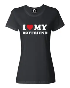 I Love My Boyfriend Womens T-Shirt
