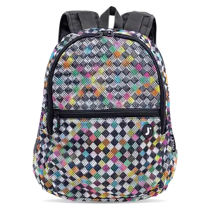 Mesh Backpack in Checkers