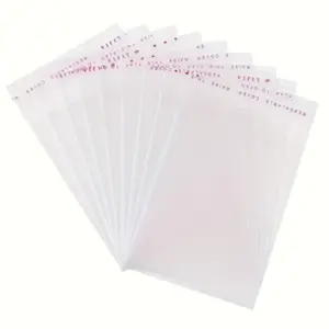 100 Pieces Self-Adhesive Opp Transparent Gift Bags, Crystal Sealed Reusable Glass Paper Bags, Ideal for Jewelry and Handicrafts