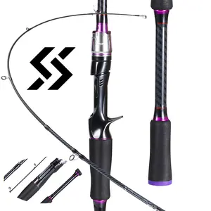 Sougayilang fishing rod, medium and heavy duty fishing rod, 2 sections 1.8m/5.9ft fishing rod single piece, outdoor fishing supplies