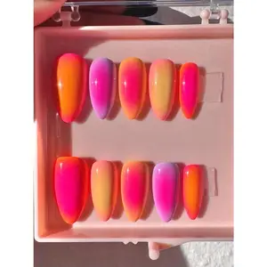 Sunset Aura: Press On Nails